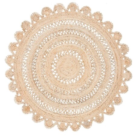 Safavieh Natural Fiber Contemporary Hand Woven Round Rug, Natural - 8 x 8 ft. NF170A-8R